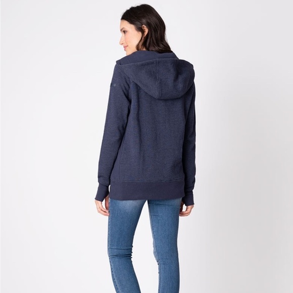NWT Seraphine - 3-in-1 Active Hoodie - Conner Navy size small - Picture 2 of 8